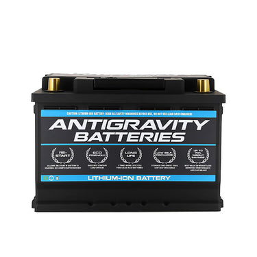 Antigravity Batteries lithium-ion H6 race car battery on a white background